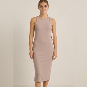 525 America Sleeveless Bodycon Midi Dress – Dusty Mauve – Size XS, NWT